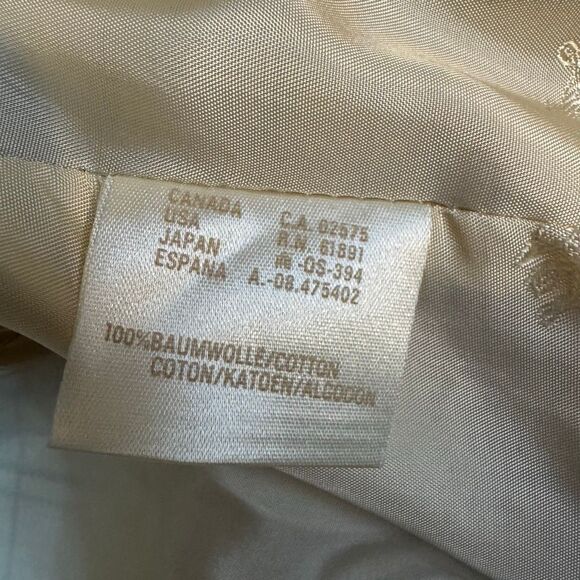 Vintage Escada Size 36 Longline Plaid Blazer Jacket Light Butter Cream Preppy - Picture 10 of 10